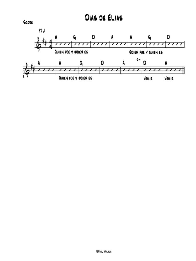 Letra y acordes de 
