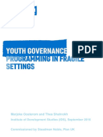 Plan International UK Report - Youth Governance in Fragile Settings