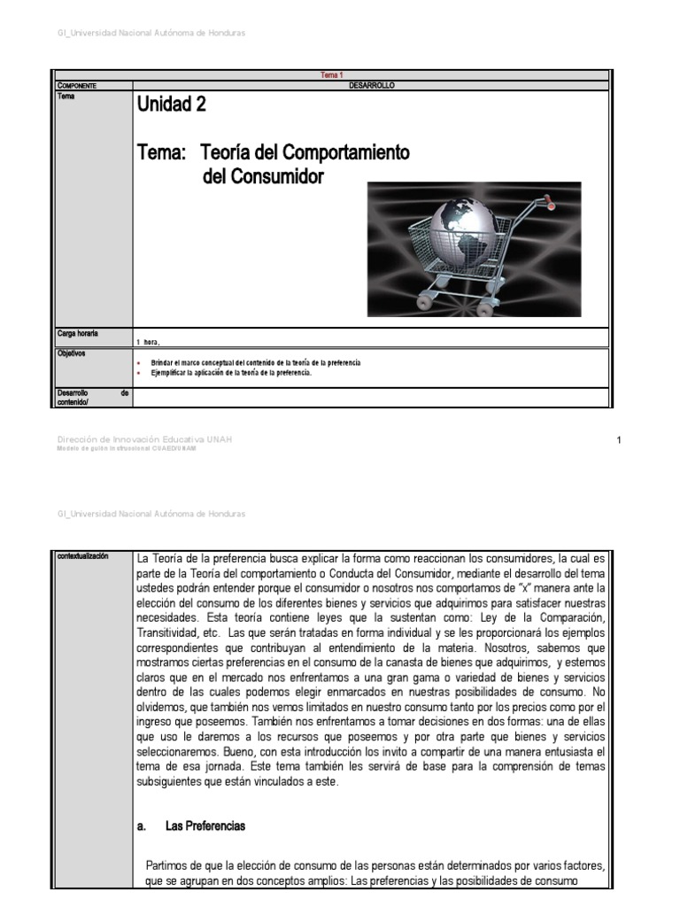 Teoría del Comportamiento del Consumidor | PDF | Los consumidores ...