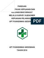 Panduan Identifikasi Kepuasan Dan Keluhan Masyarakat Melalui Kuesioner Kepuasan Pelanggan