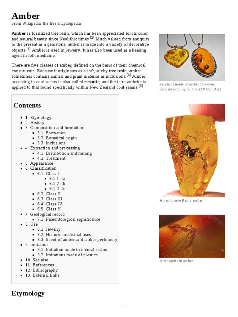 Amber | PDF | Amber | Resin