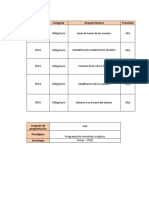 Matriz de Trazabilidad.