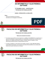 Clase 11 - Técnicas y Lenguajes de Simulación