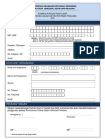 Form Registrasi SIP Permohonan Online