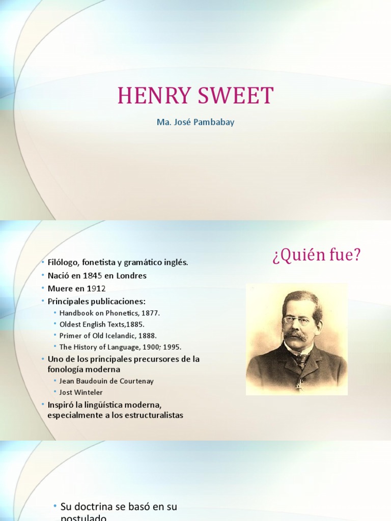 Henry Sweet | PDF | Fonética | Comunicación humana