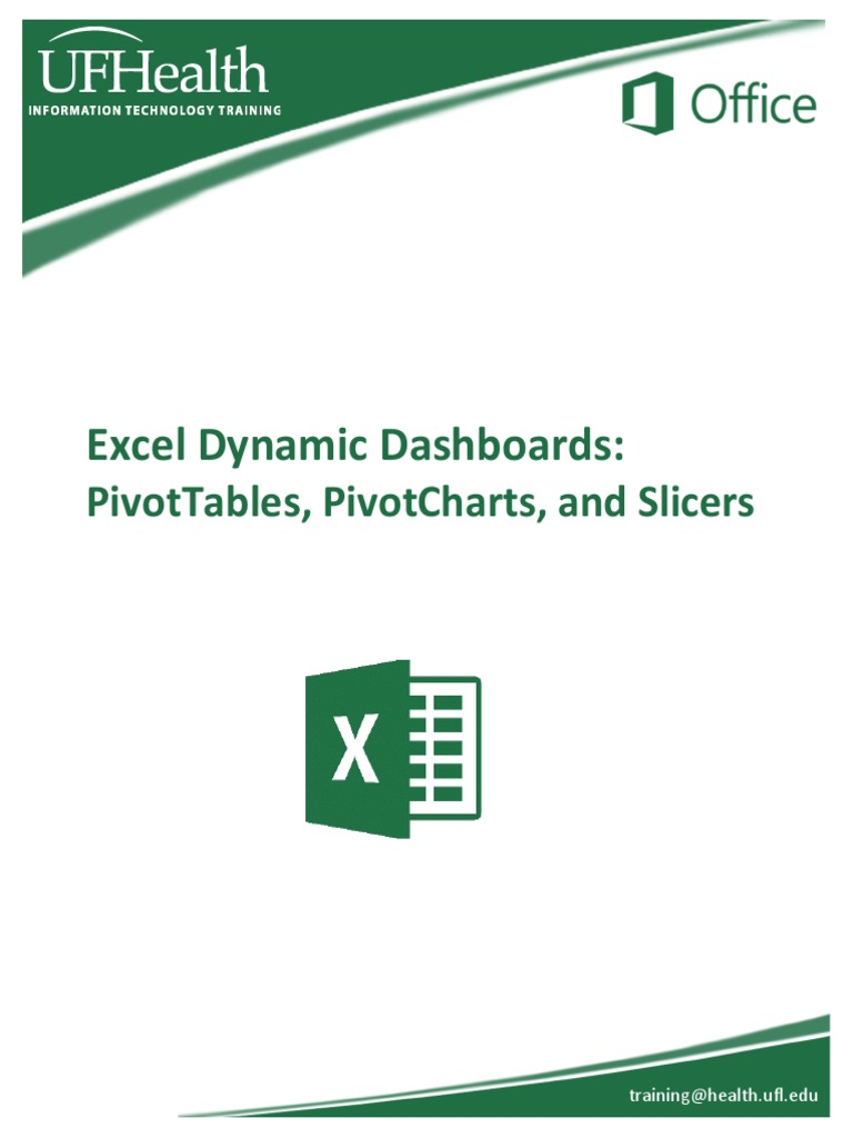 Excel Dynamic Dashboards Pdf Software Data Management