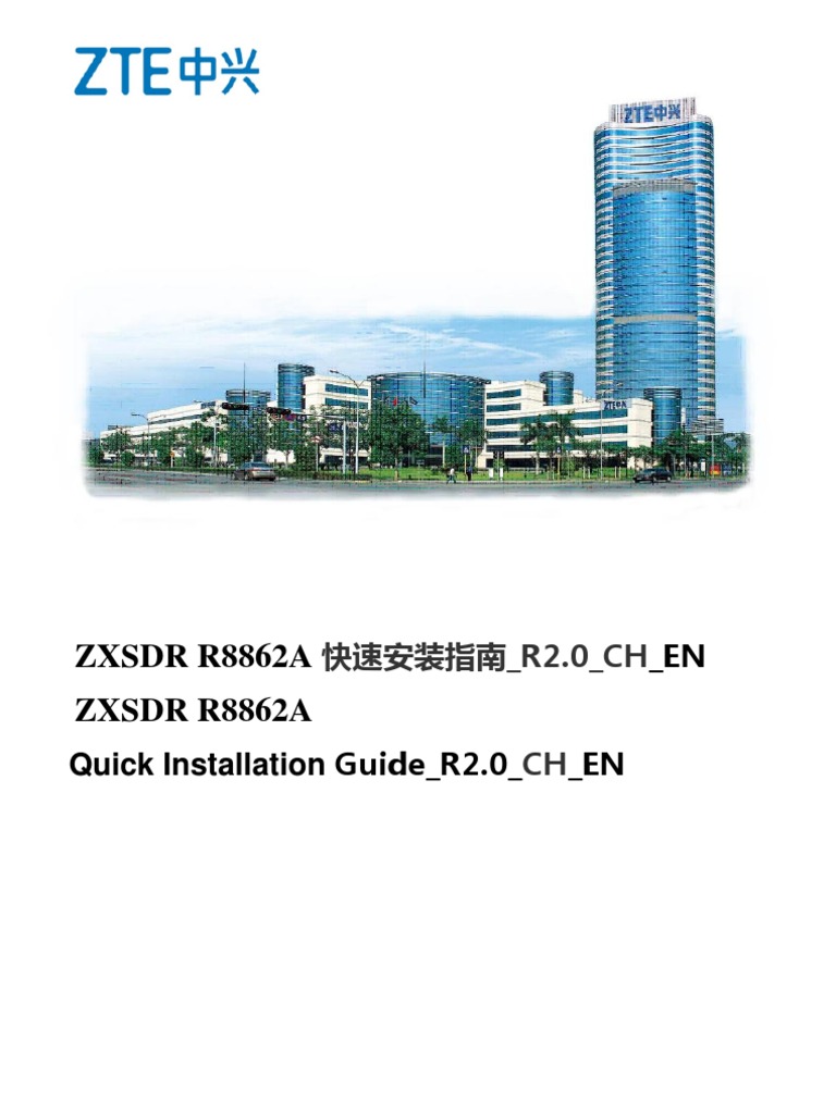 ZXSDR R8862A Quick Installation Guide_R2.0_CH_EN | PDF
