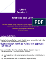 Ind 11 Relationship - Gratitude and Love