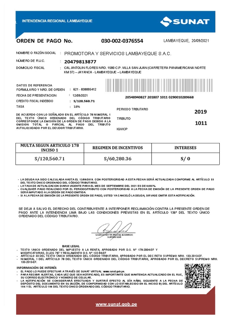 Orden de Pago | PDF | Economias | Gobierno