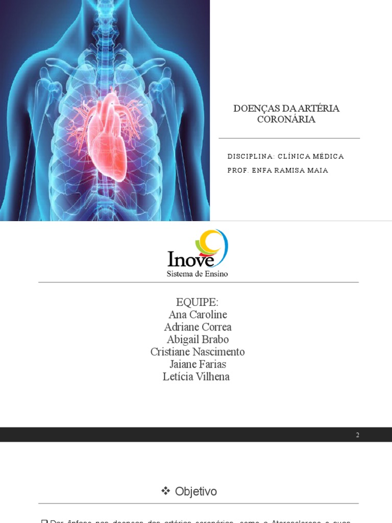 Aterosclerose e Doenças Coronárias | PDF | Infarto do Miocárdio ...