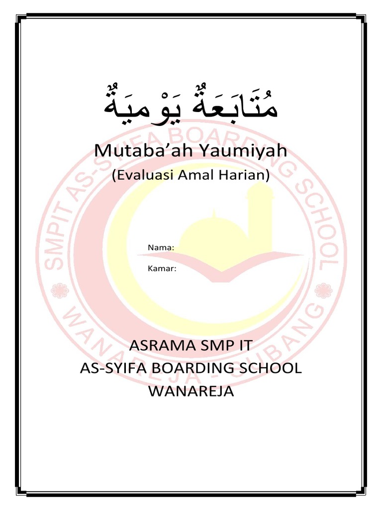 Evaluasi Amal Harian Santri | PDF