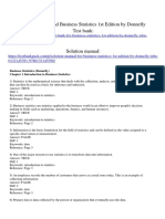 Business Statistics 1st Edition by Donnelly ISBN Test Bank