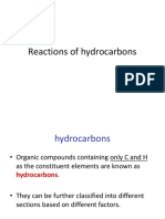 Lec 8,9,10 Reactions of Hydrocarbons