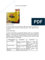 Practica de calibración y buen uso de la fumigadora