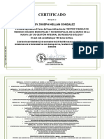 Certificado Curso de RR - SS. - DEIBBY MILLAN GONZALEZ