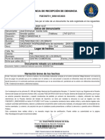 Constancia de Recepción de Denuncia: FGE/DGTI/1 - 0092145/2023