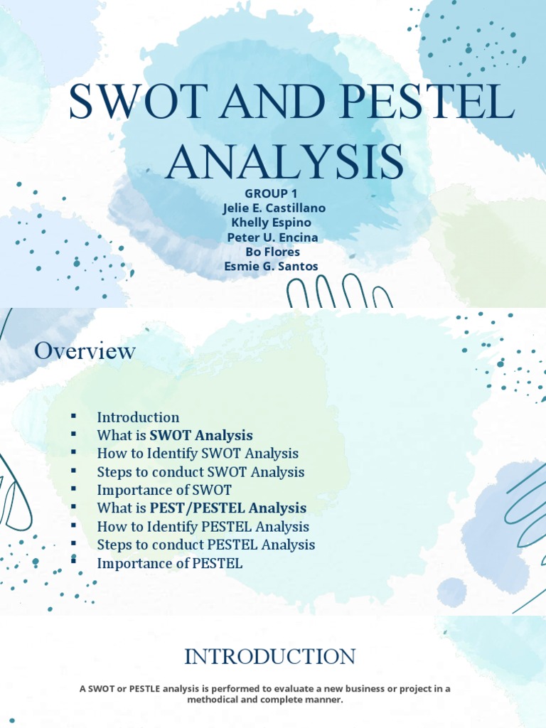 What Is The Relationship Between The Swot And Pestel Analysis