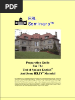 Download ESL Seminars - Preparation Guide for the Test of Spoken English and Some IELTS Material by api-3709748 SN6610134 doc pdf