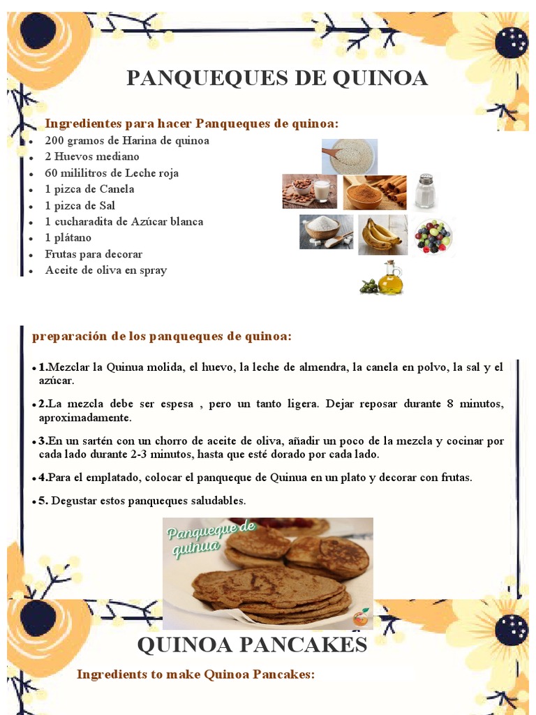 Ingles Panqueques de Quinoa PDF