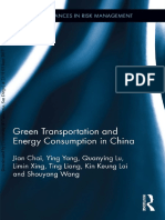 Green Transportation and Energy Consumption in China 2017