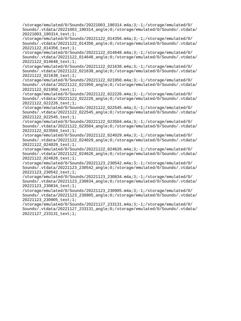 Audio Files Metadata Log | PDF | Computers