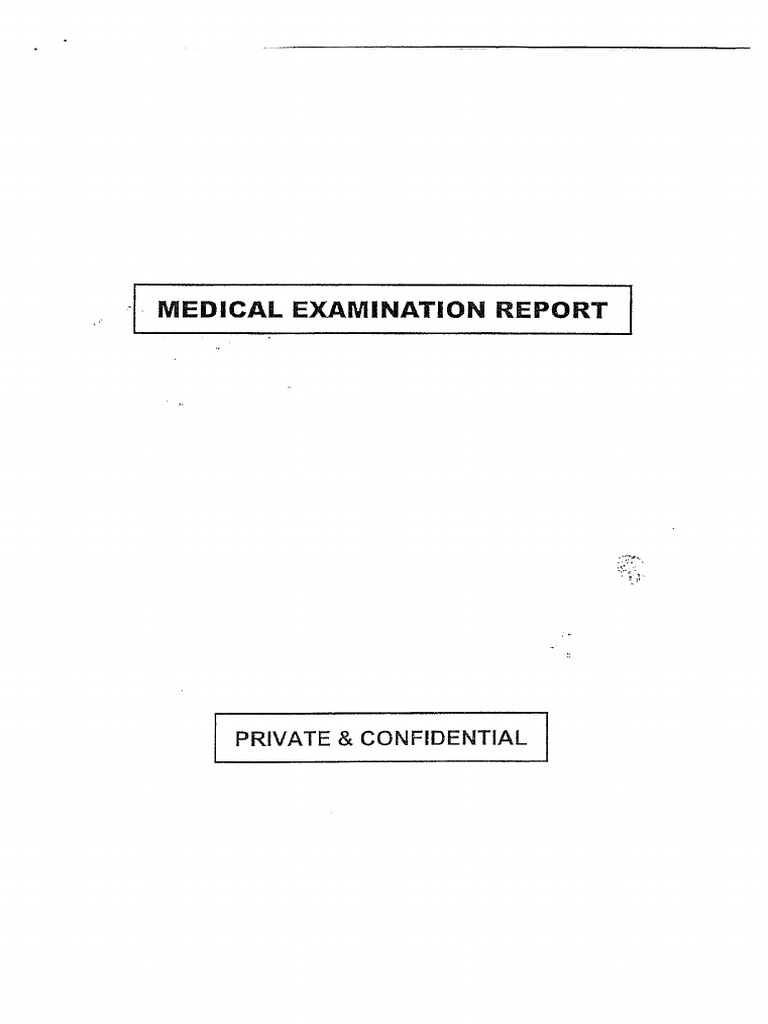 Medical Examination | PDF