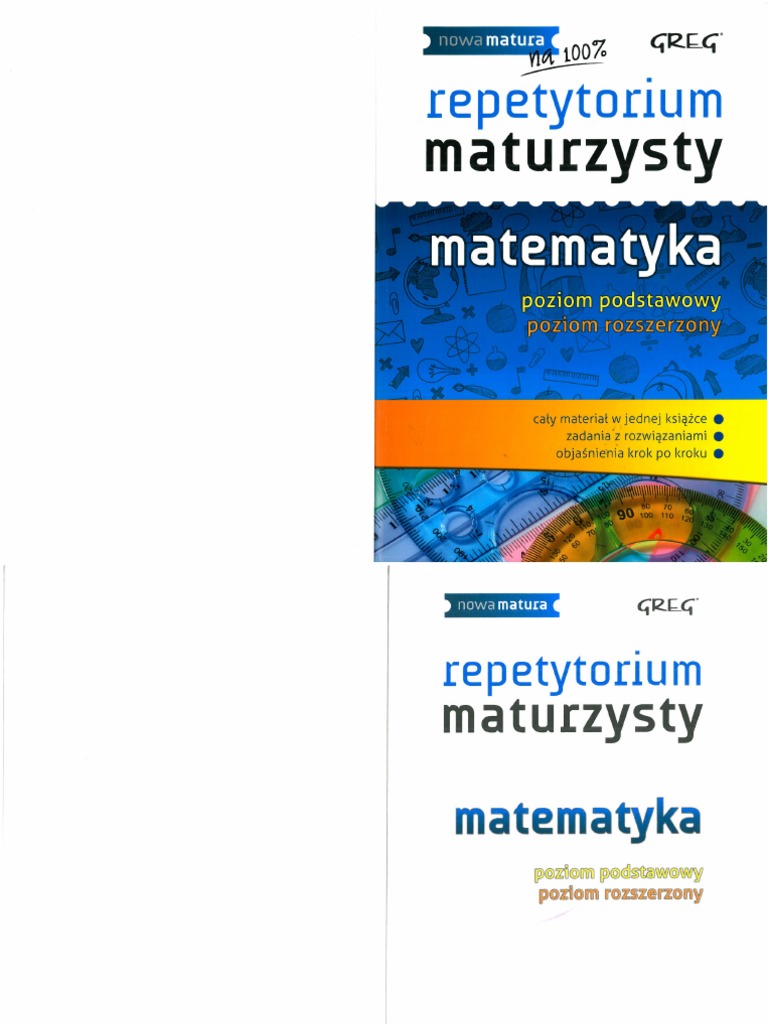 Oxford Repetytorium Maturzysty Poziom Podstawowy I Rozszerzony Matematyka - Repetytorium Maturzysty - Greg - Poziom Podstawowy I