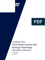 Se Three Phase Inverter With Synergy Technology Installation Guide Aus