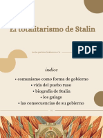 El Totalitarismo de Stalin: Hecho Por Kira Prokhorova 4°A