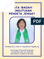 TI 2019-09-29 (09 00) Pengutusan PDT Ruth Harjowinoto