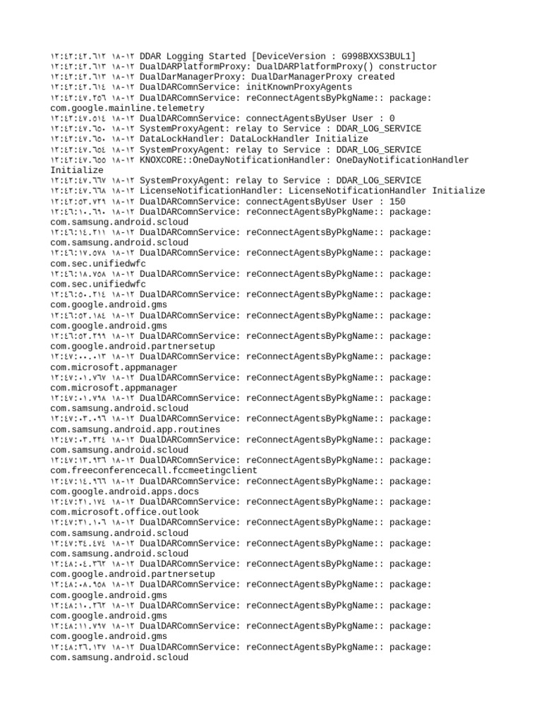 DualDAR ComnService Log Overview | PDF | Embedded Linux Distributions ...
