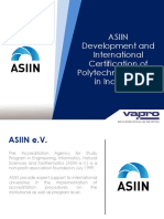 ASIIN Polytechnics Accreditation and Certification