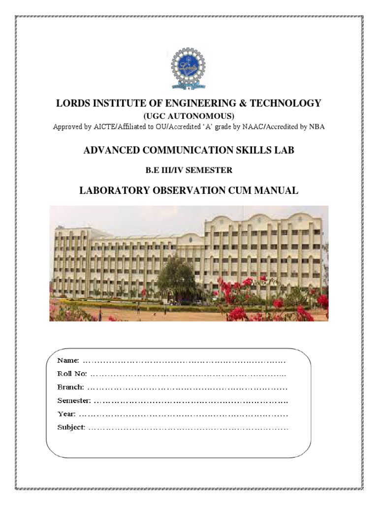 Advanced Communication Skills Manual | PDF | Reading Comprehension ...