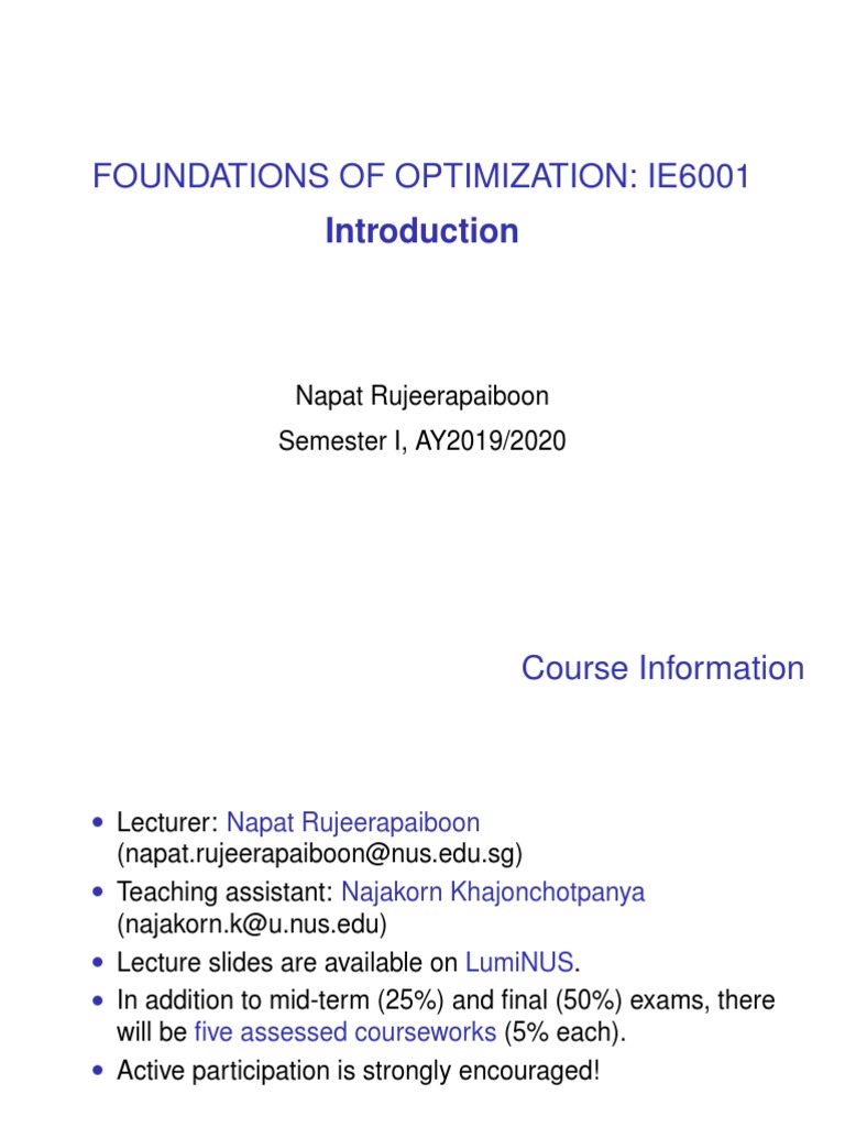 Introduction | PDF | Linear Programming | Mathematical Optimization