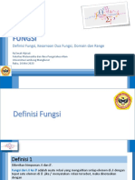 Fungsi 1 (Definisi, Daerah Asal, Range)