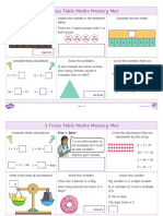 3 Times Table Maths Mastery Mat