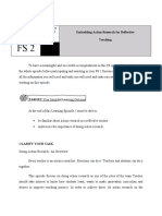 Embedding Action Research For Reflective Teaching: Learning Episode 2