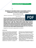 Analysis of Narrative Text