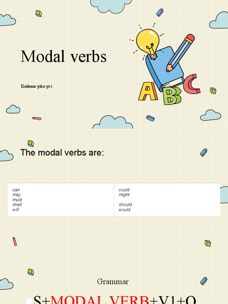 Model Verbs | Download Free PDF | Linguistics | Grammar
