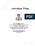 Resume DR - Giridhar K.V.