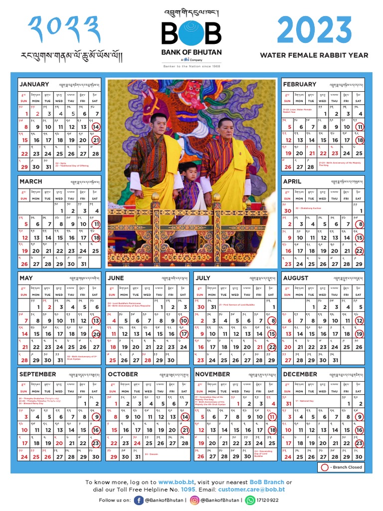 Calendar BoB 2023 PDF