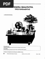 Pesquisa Qualitativa - Tipos Fundamentais