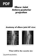 Elbow X-Ray Positioning Guide | PDF | Elbow | Anatomical Terms Of Motion