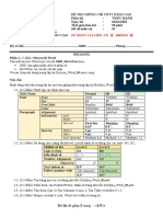 Đề ôn Tin học nâng cao