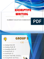 Descriptive Writing 1-1
