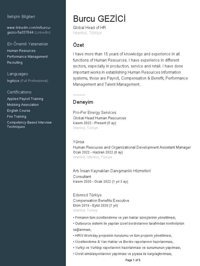 HR Profile | PDF