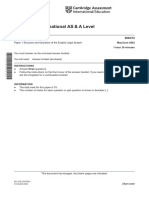 Cambridge International AS & A Level: May/June 2022 1 Hour 30 Minutes