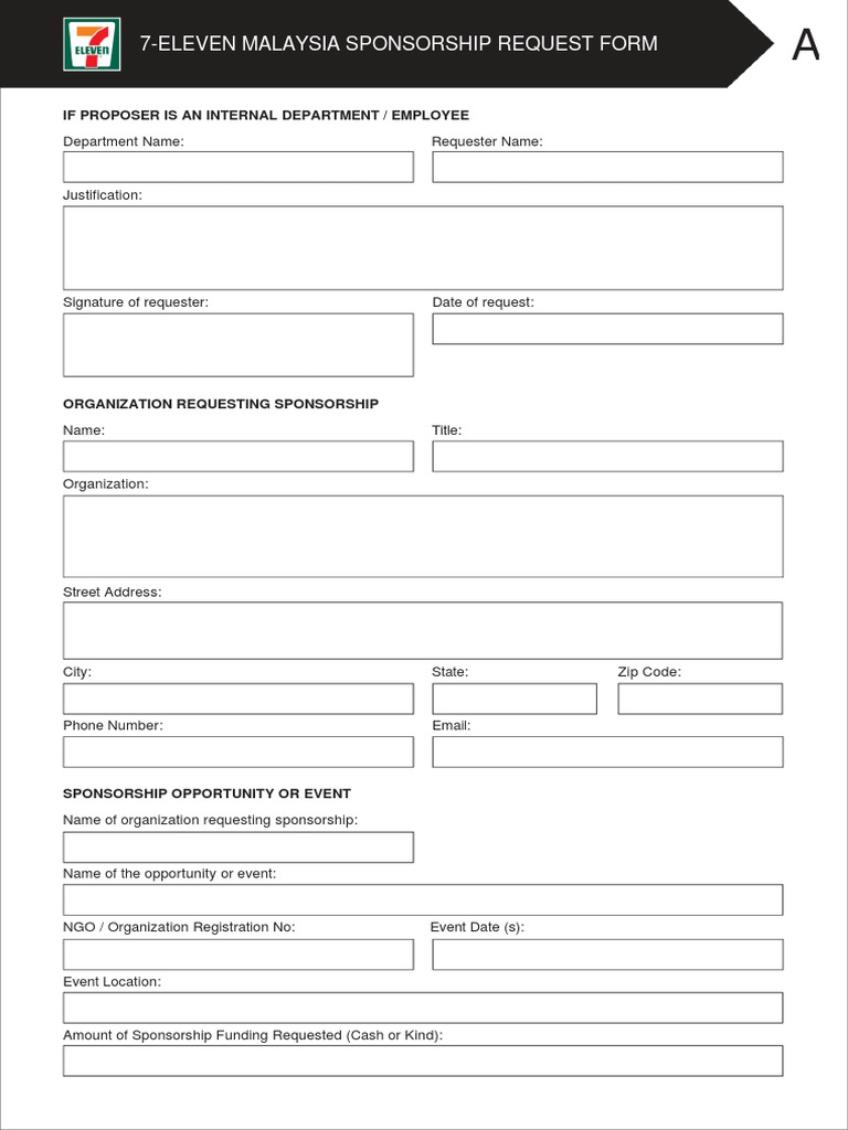 Sponsorship Request Form 230522 | PDF
