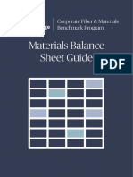 Materials Balance Sheet Guide - 2022