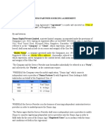 Business Partner Sourcing Agreement (3 Week-2000)